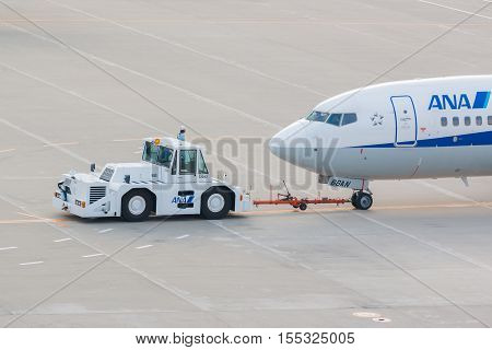 Ana Aircraft In Chubu Centrair International Airport Japan