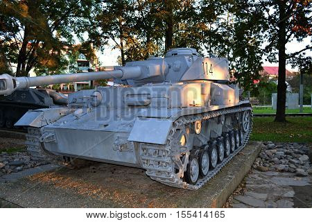 panzer/Slovakia Banska Bystrica 28 september 2014 Military sentimentu Memorial of World War 2
