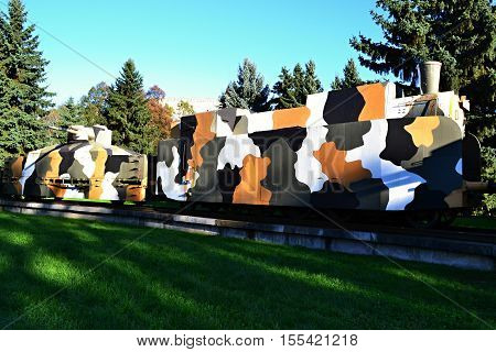 armored train/Slovakia Zvolen 2014 october 14 Memorial to World War 2