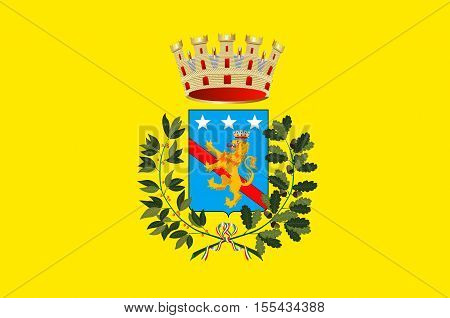 Flag of L'Aquila is a city and comune in Central Italy of the Province of L'Aquila