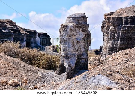 Landscape In Tropical Volcanic Canary Islands Spain