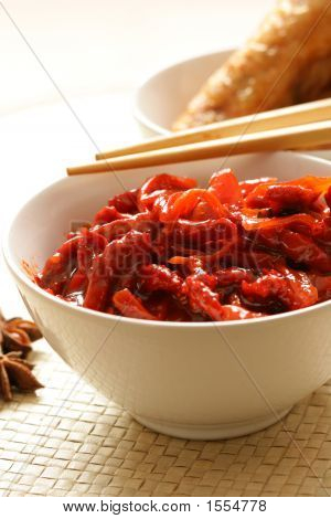 Schweinefleisch und Gemüse