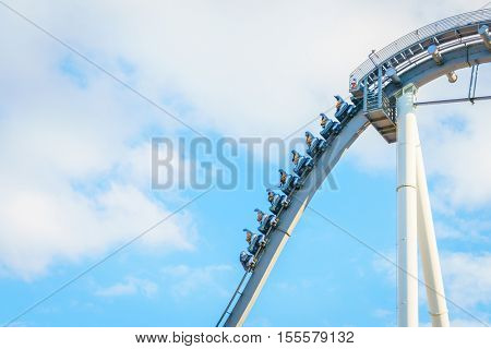 OSAKA, JAPAN - December 1, 2015: Universal Studios Japan (USJ). According to 2014 Theme Index Global Attraction Attendance Report, USJ is ranked fifth among the top 25 amusement parks worldwide.