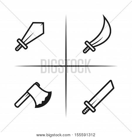 Vector icons in Game RPG and MMORPG