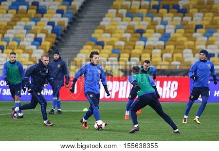 Training Session Of Ukraine National Football Team In Kiev