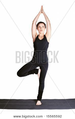 Yoga beoefenen Pose Vrikshasana