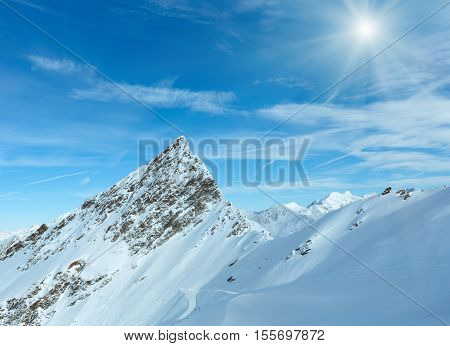 Dolomiten Alps Winter View (austria)