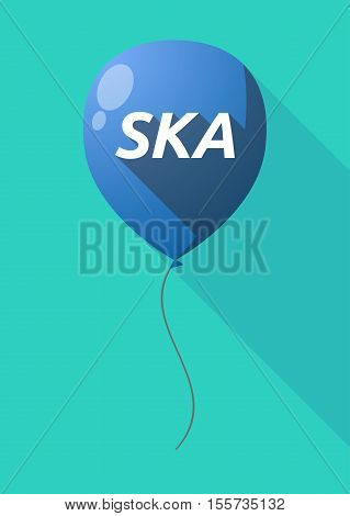 Long Shadow Balloon With    The Text Ska