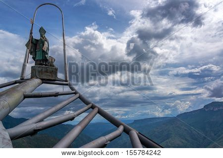 Monument To Santandarean Culture And Canyon
