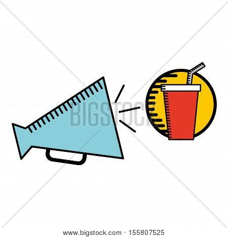 megaphone icon cinema movie icon vector illustration eps 10