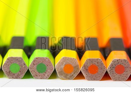 Crayons is placed on a white background.