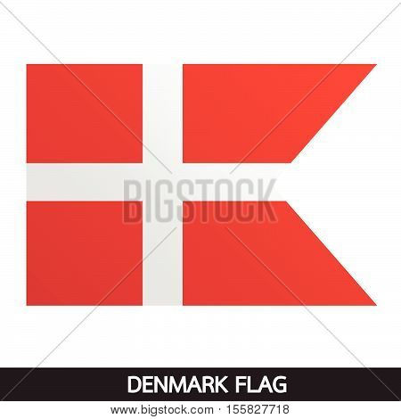 an images of Denmark flag design illustration