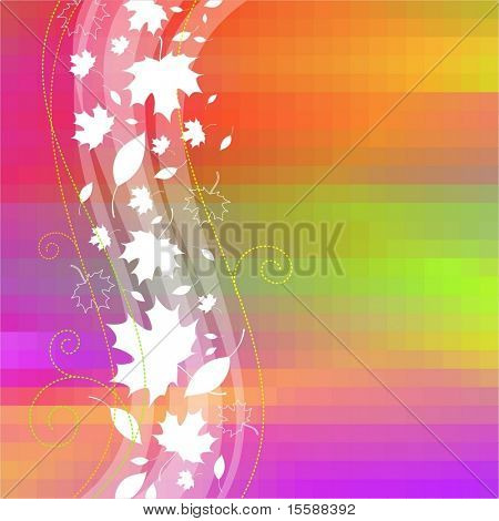 Illustrazione con foglie