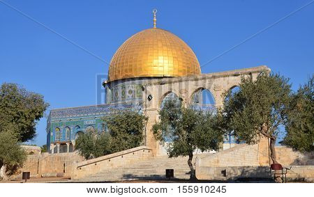 JERUSALEM ISRAEL 23 10 16: Temple Mount known as the the Noble Sanctuary of Jerusalem located in the Old City of Jerusalem, is one of the most important religious sites in the world.