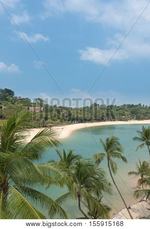 a beautiful Sandy Beach on Santosa Singapore
