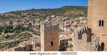 Panorama Of The Medieval Village Of Alquezar