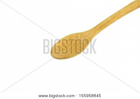 Cook Wooden Spoon Isolated on White Background.
