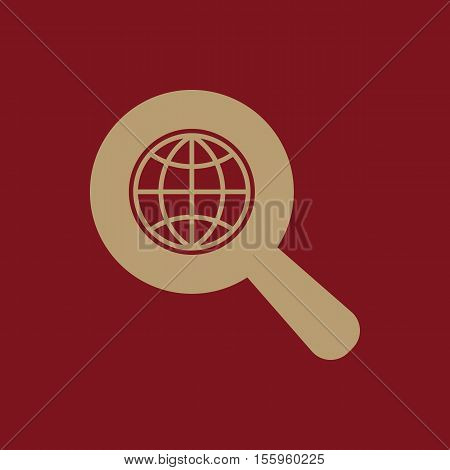 The SEO icon. WWW and browser, development, seo symbol. UI. Web. Logo. Sign Flat design App Stock vector
