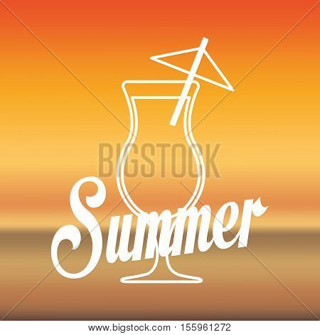 Coktail bar drink icon vector illustration graphic design