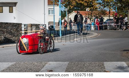 Drivers Pedal Car For A Traditional Race
