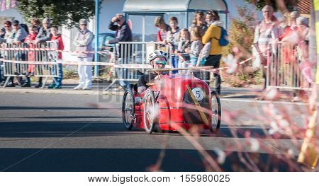 Drivers Pedal Car For A Traditional Race