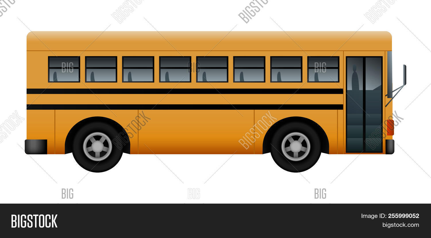 Download Side School Bus Mockup Image Photo Free Trial Bigstock