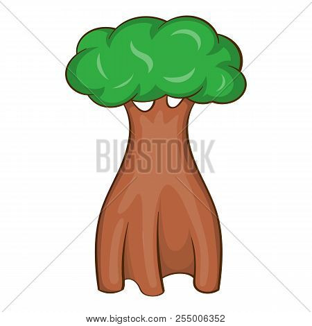 Australia Bottle Tree Icon. Cartoon Illustration Of Australia Bottle Tree Icon For Web Design