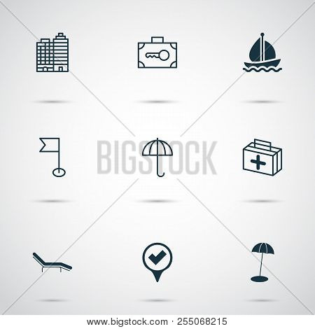 Tourism Icons Set Vector Photo Free Trial Stock Tourism Icons Set Vector Photo Free