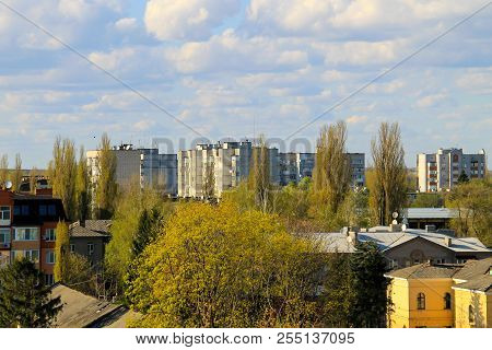 Aerial View On The City Kremenchug In Ukraine