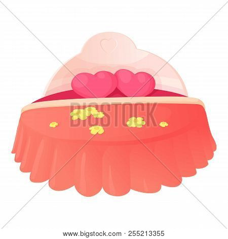 Double Bed Icon. Cartoon Illustration Of Double Bed Icon For Web