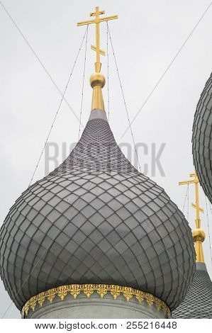Beautifu View Of Rostov Kremlin. A Very Popular Touristic Landmark.