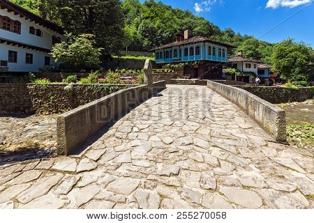 Etar, Gabrovo, Bulgaria- July 6, 2018: Old House In Architectural Ethnographic Complex Etar (etara) 