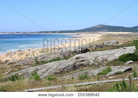 Landscape View Of The Corrubedo Beach In Galicia, Spain