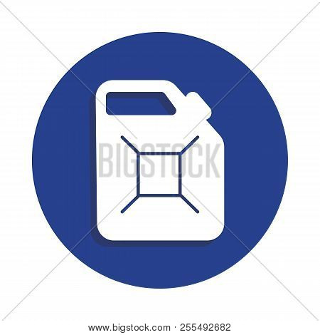 Petrol Fuel Canister Icon In Badge Style. One Of Car Repair Collection Icon Can Be Used For Ui, Ux O