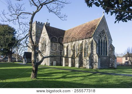 Saint Marys Church In The Village Of Chartham, Kent, Uk