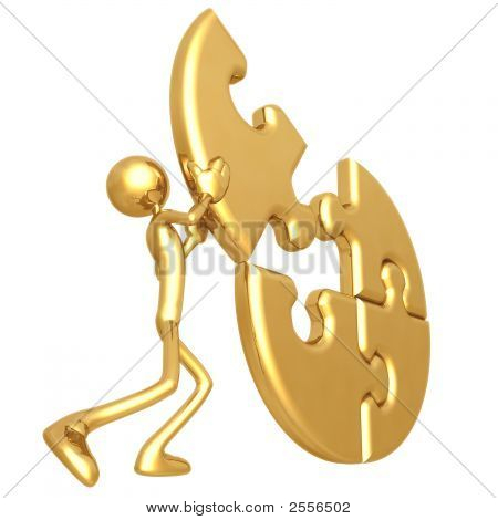 Pchanie układanki razem