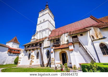 Harman, Fortified Medieval Saxon Church In Transylvania, Romania.