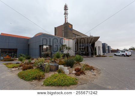 Walvis Bay, Namibia - October 8, 2014: Street In Namibian City Walvis Bay. Walvis Bay, With Its Larg