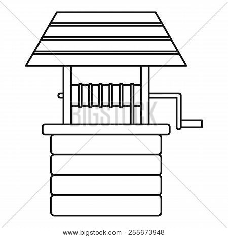 Water Well Icon. Outline Illustration Of Water Well Icon For Web Design