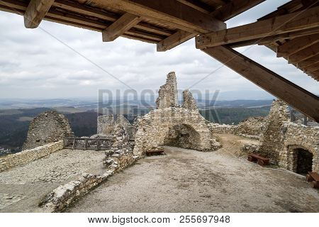 Castle Ruin - Cachticky Hrad At Slovakia