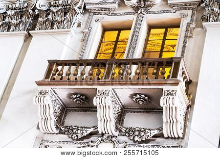 Salzburg, Austria- July 15, 2017: Interior Of Baroque Cathedral Of The Roman Catholic Archdiocese