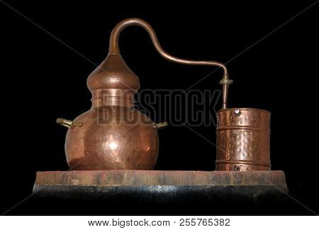 Alembic Copper. A Distillation Apparatus Used For The Production Of Alcohol, Essential Oils And Moon