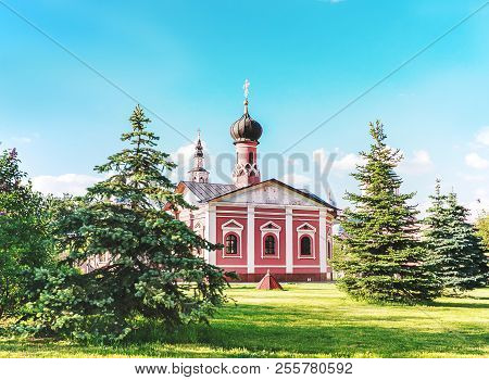 Orthodox Male Don Monastery. The Historical Building Of Russian Orthodox Culture. Russian Church