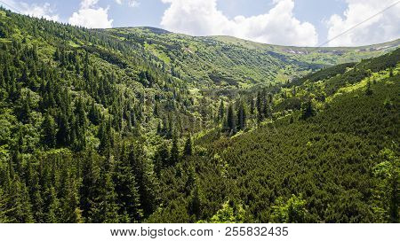 View Of The Mountains From A Bird's Eye View