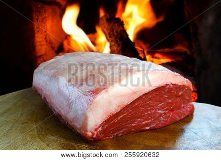 Brazilian Picanha. Raw meat