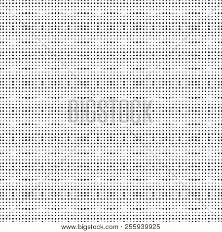 Seamless Vector Pattern, Consisting Of Black Dots Of Different Sizes.