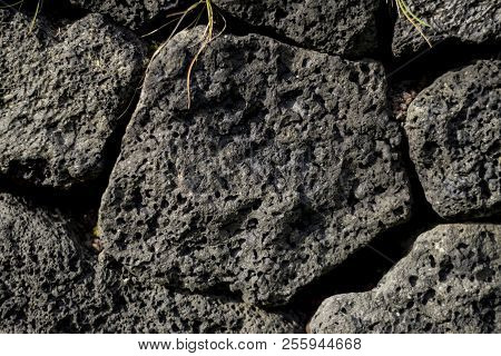 Porous Lava Rock Texture Or Background