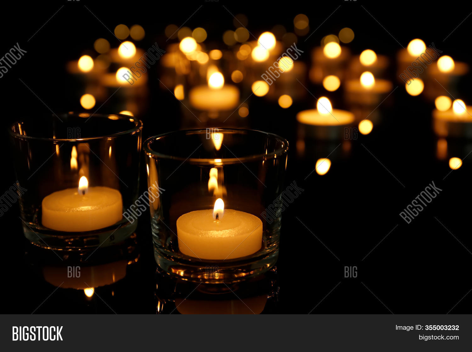 Burning Candles Glass Image & Photo (Free Trial) Bigstock