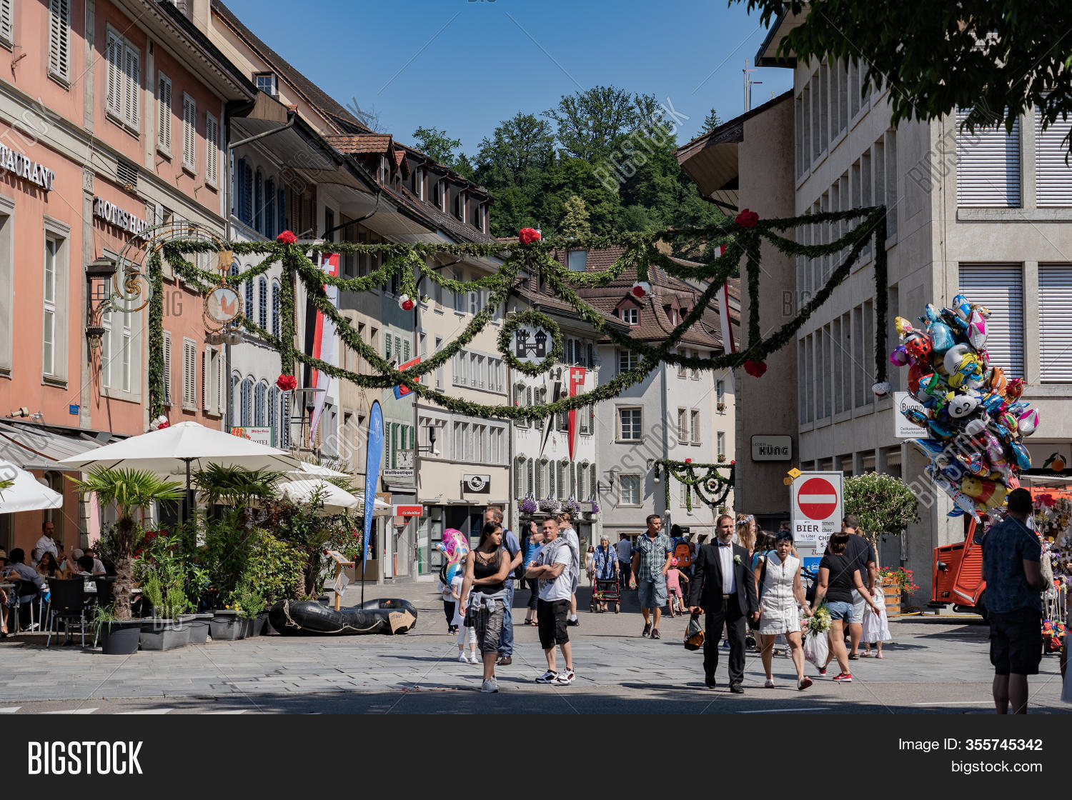 People Walking Through Image Photo Free Trial Bigstock