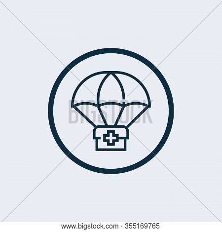 Medical Humanitarian Aid Icon. Outline Medical Humanitarian Aid Icon For Web Design Isolated On Whit